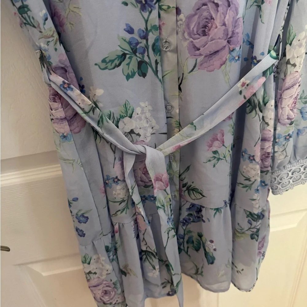 Lipsy Blue Floral Dress